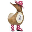 Spotty Hat & Boots Ducky PINK 6" front