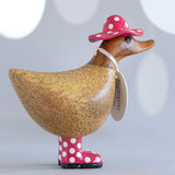 Spotty Hat & Boots Ducky PINK 6" lifestyle