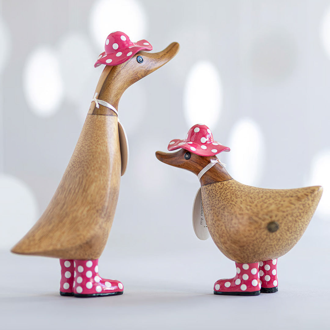 Spotty Hat & Boots Ducky PINK 6" lifestyle 3
