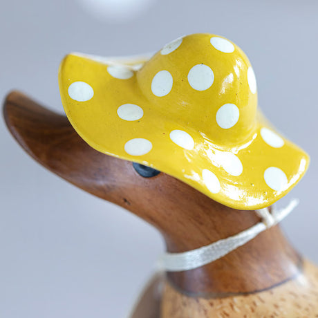 DCUK Spotty Hat & Boots Ducky YELLOW lifestyle close up