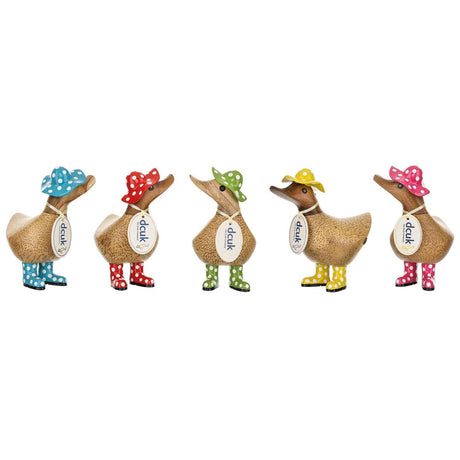 Spotty Hat & Boots Ducky set