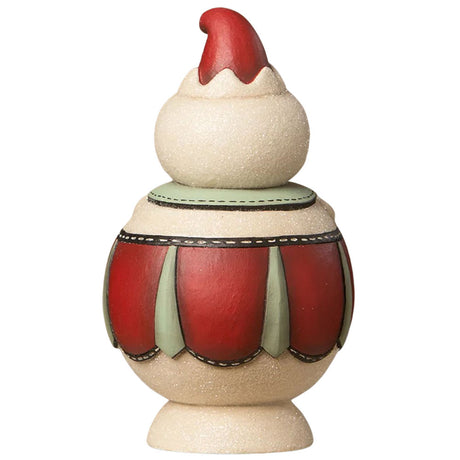 Double Cane Candice Jolly Jar by Johanna Parker 7" back