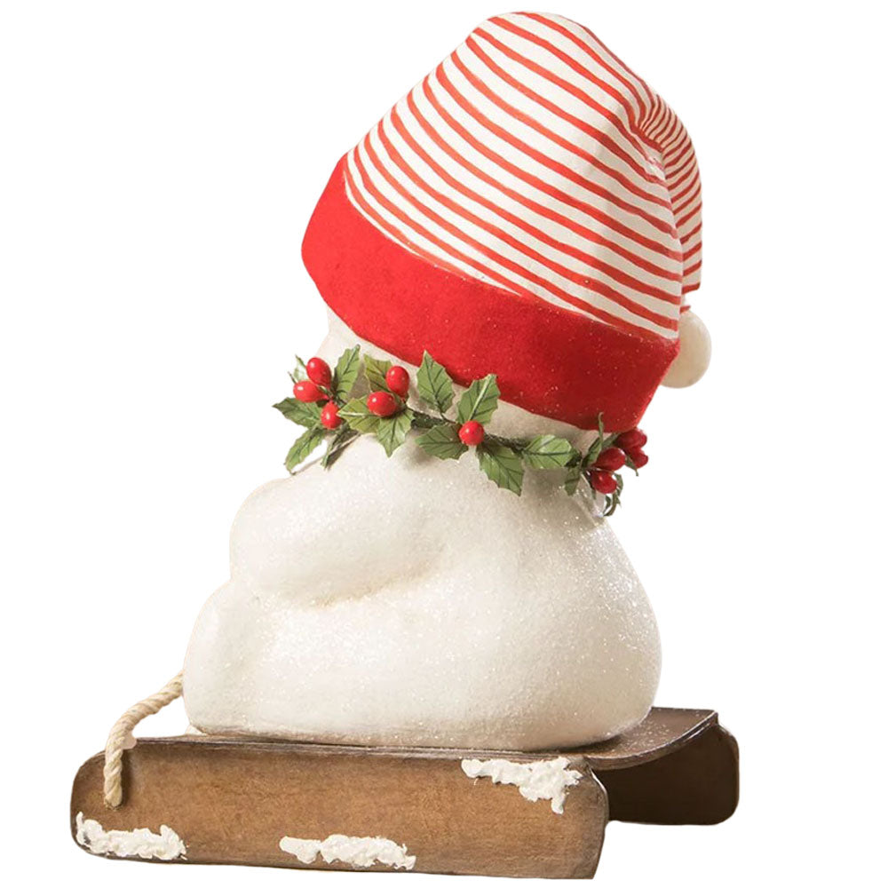 Down the Slopes Snowman Large by Bethany Lowe back