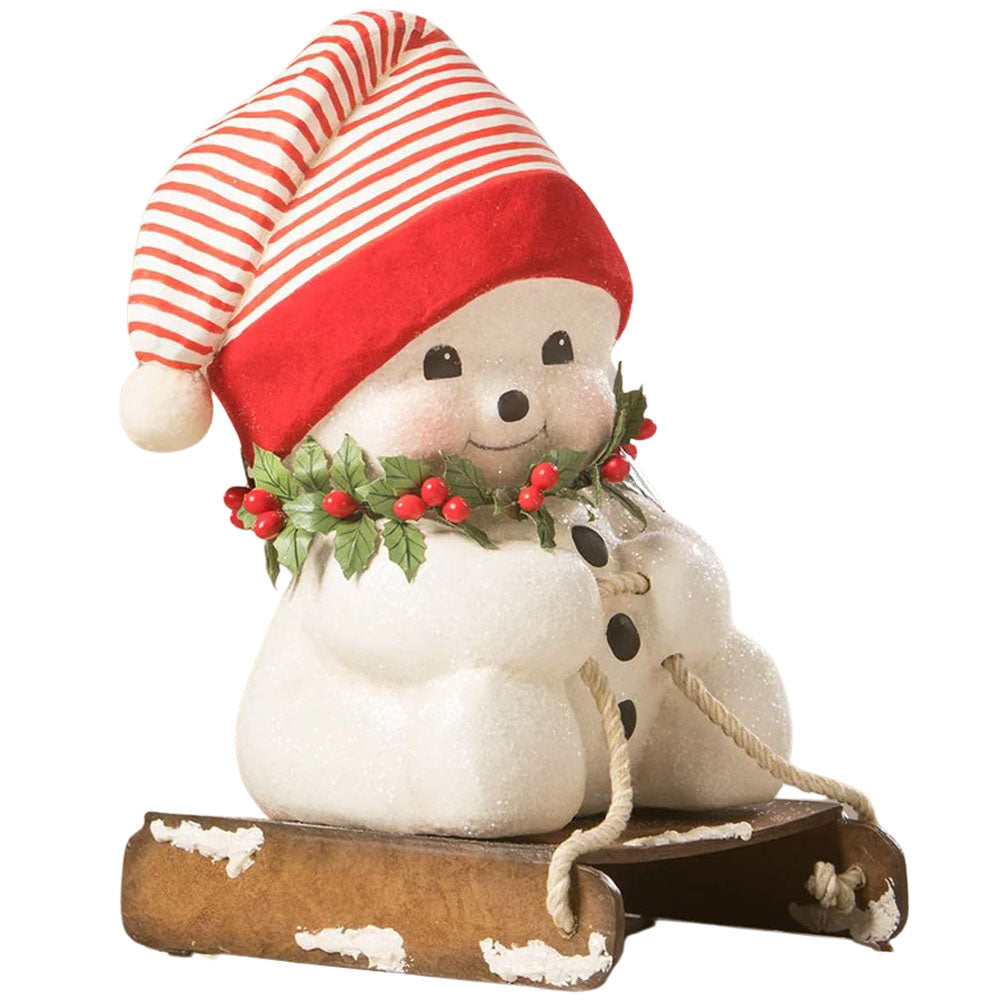 Down the Slopes Snowman Large by Bethany Lowe front