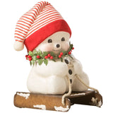 Down the Slopes Snowman Large by Bethany Lowe front