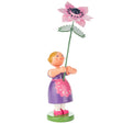 Dregeno Easter Figurine - Pink Anemone Flower Girl