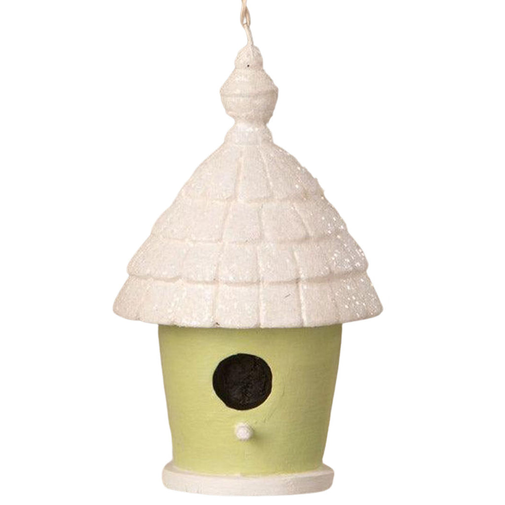 Bird House Ornament Green by Bethany Lowe Designs