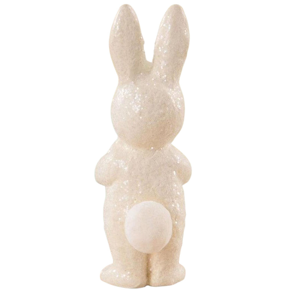 Chatty Sparkle Bunny Easter Figurine by Bethany Lowe Designs back