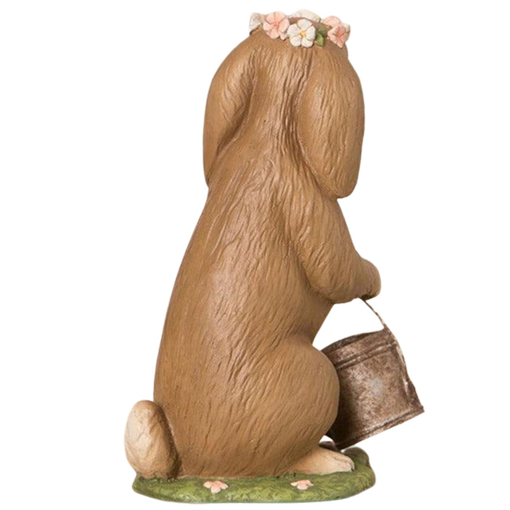 Flora Bunny Easter Figurine by Bethany Lowe Designs back