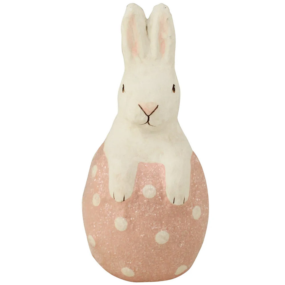 Little Bunny in Pink Egg Figurine by Bethany Lowe Designs