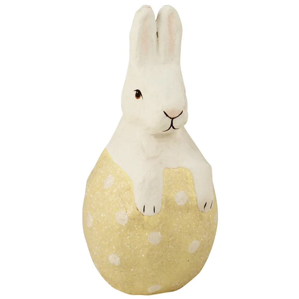 Little Bunny in Yellow Egg Figurine by Bethany Lowe Designs