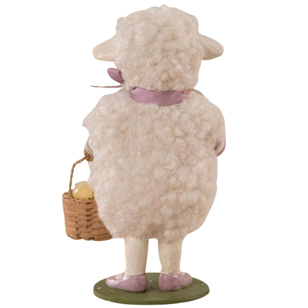 Little Molly Lamb Easter Figurine by Bethany Lowe Designs back