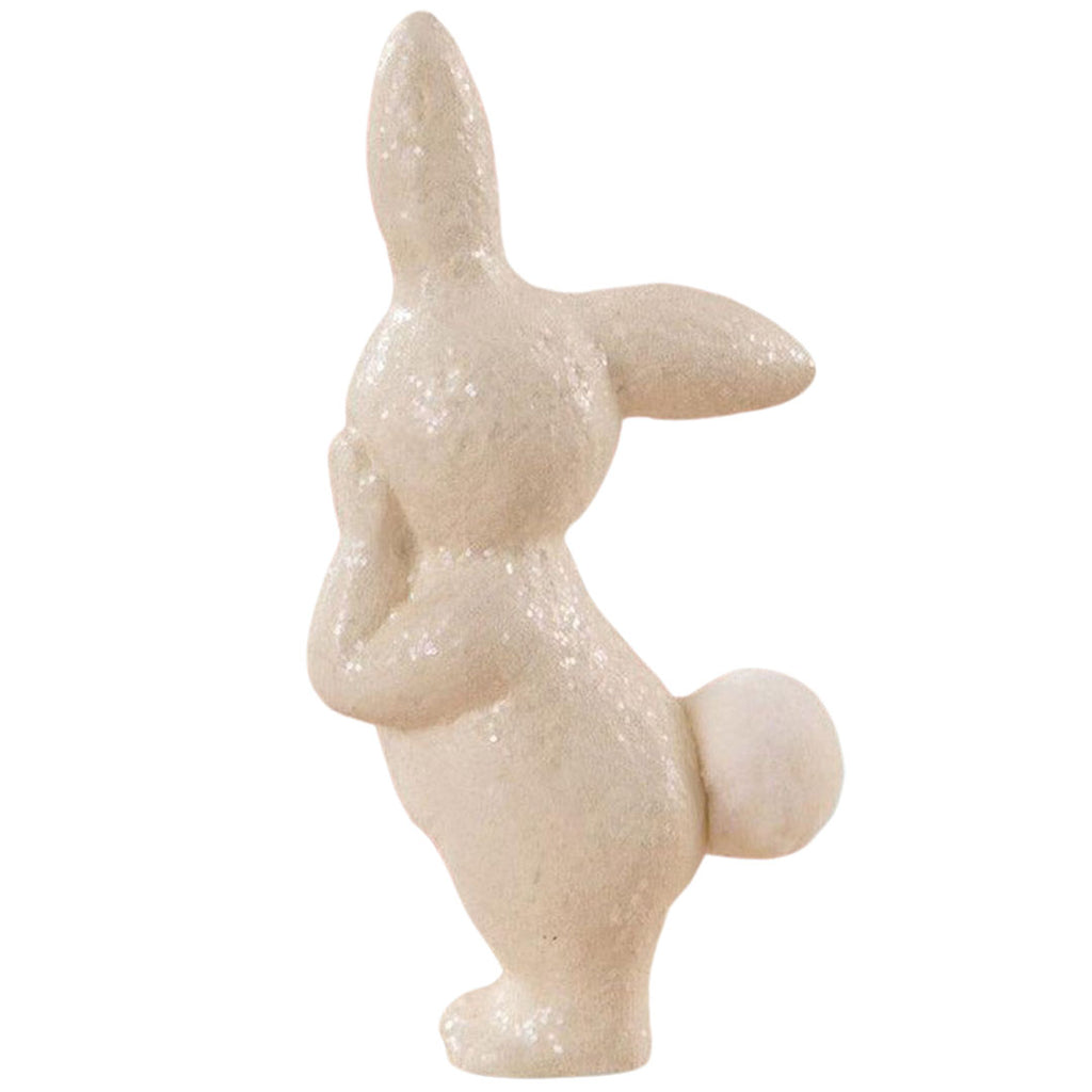 Posing Sparkle Bunny Easter Figurine by Bethany Lowe Designs back