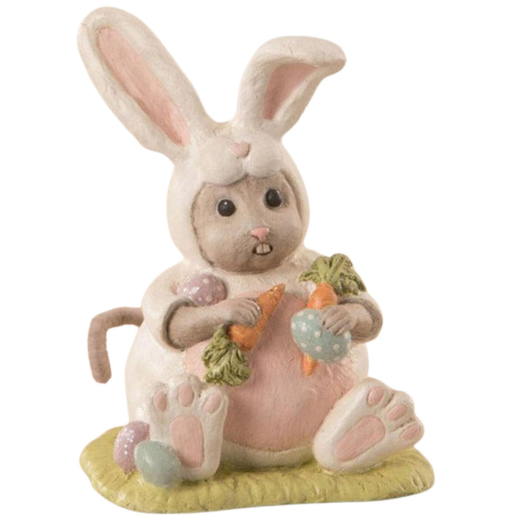 Spring Time Nibbles Mouse Easter Figurine by Bethany Lowe Designs front