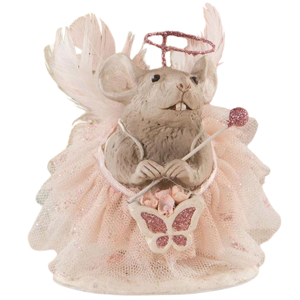 Spring Time Pixie Mouse Easter Figurine by Bethany Lowe Designs front
