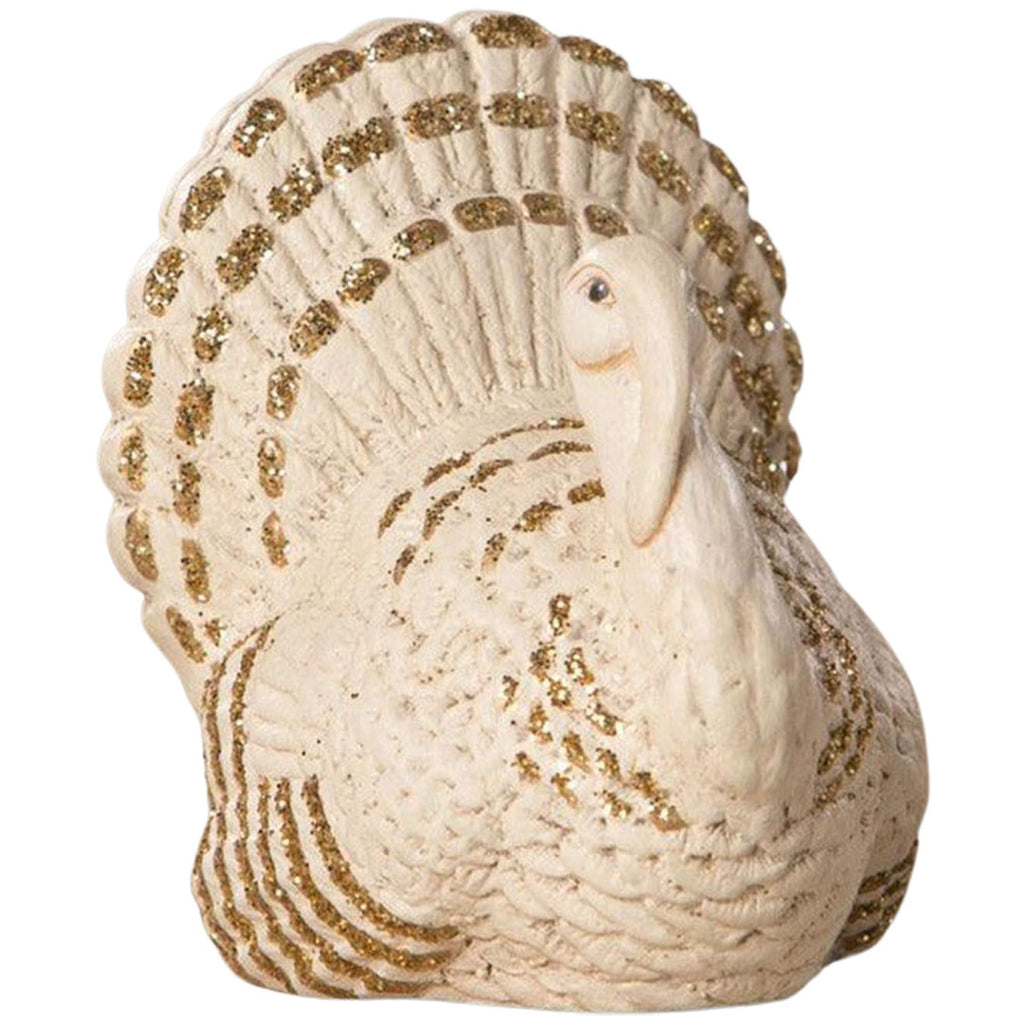 Romantic White Turkey Place Card Holder by Bethany Lowe Designs front