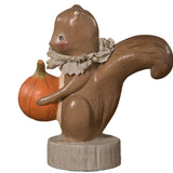 Squirrel Holding Pumpkin Figurine by Michelle Lauritsen side