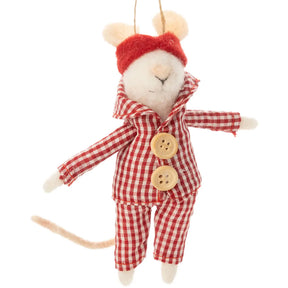 Silver Tree Home and Holiday Mouse Red Gingham Jammies