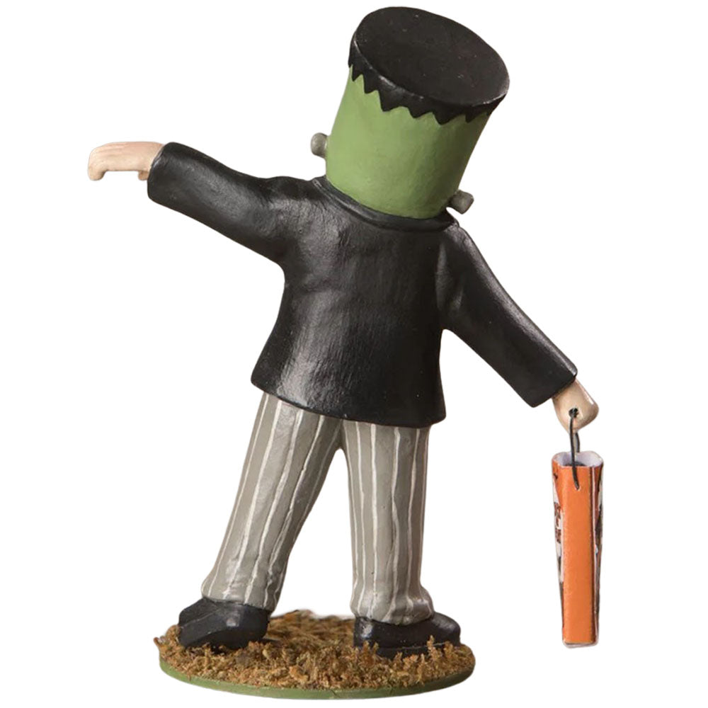 Frankenstein Larry Halloween Figurine and Collectible by Bethany Lowe back