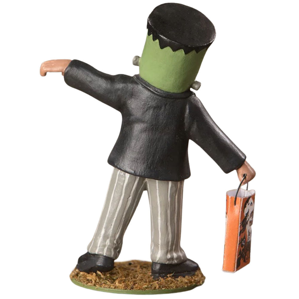 Frankenstein Miles Halloween Figurine and Collectible by Bethany Lowe back