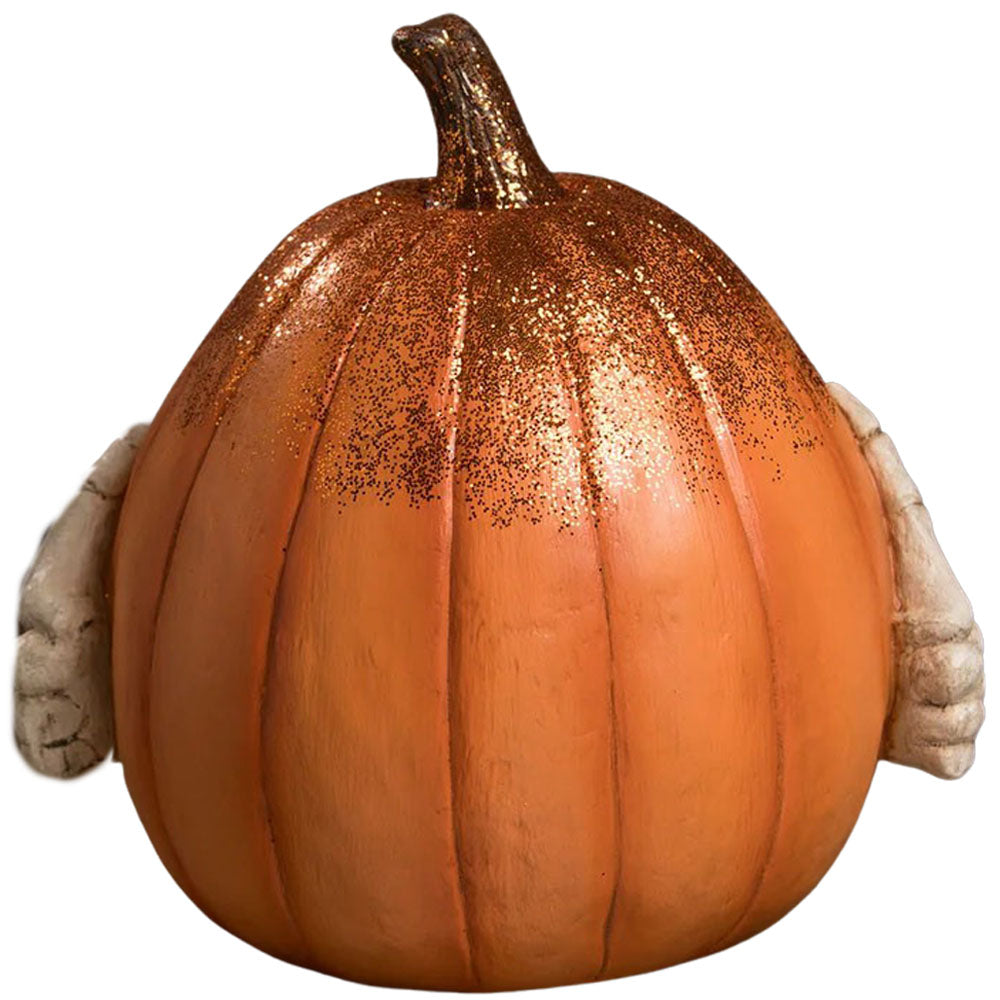 Funny Face Jack O'lantern Halloween Decor by Bethany Lowe Designs back