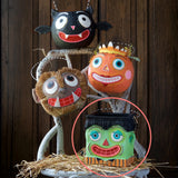Cuddle Decor Glitterville Big Boogey Buckets 7.5" Frankenstein