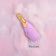 Glitterville Champagne Christmas Ornament Violet