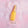 Glitterville Champagne Christmas Ornament Yellow