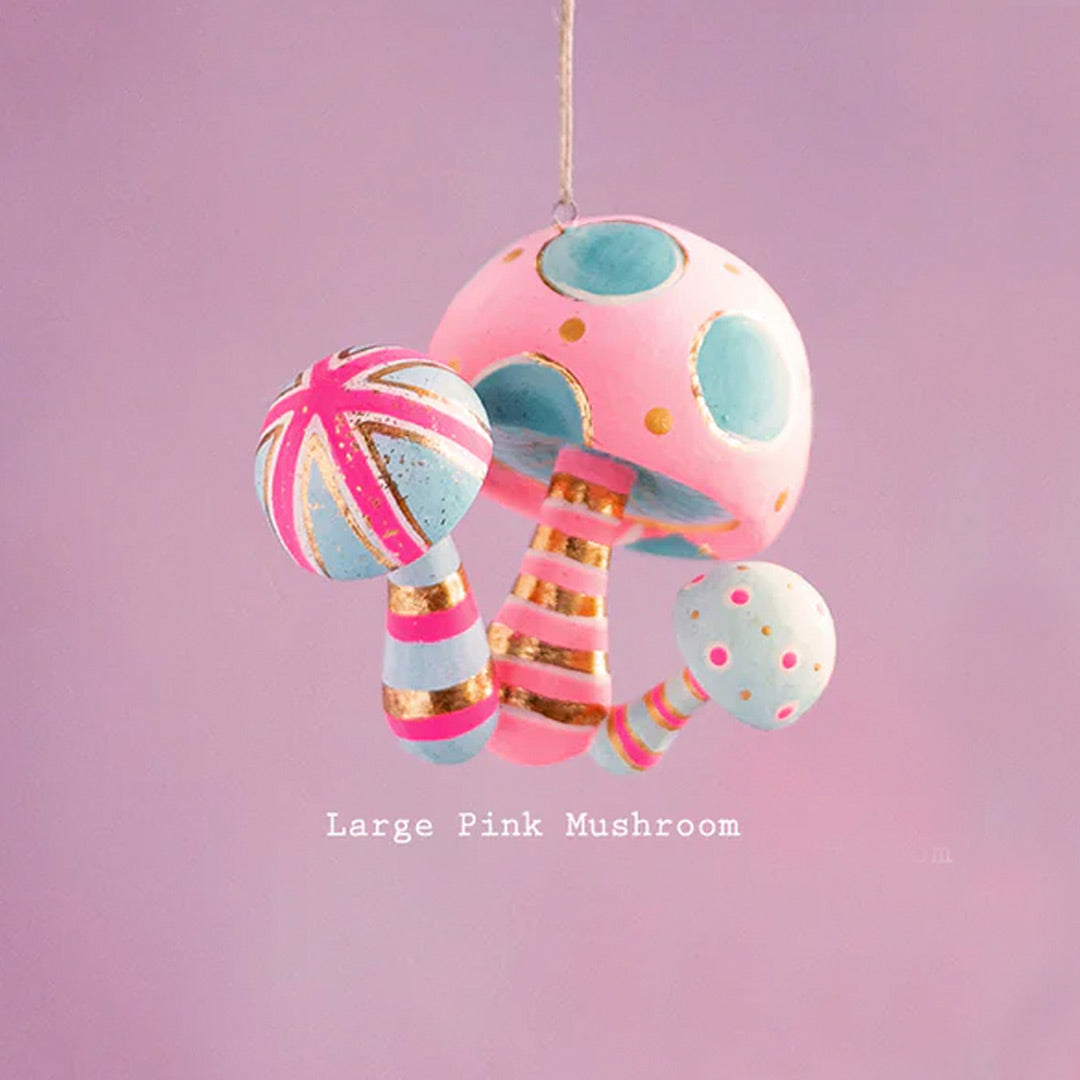 Mushroom Ornament 3.25"
