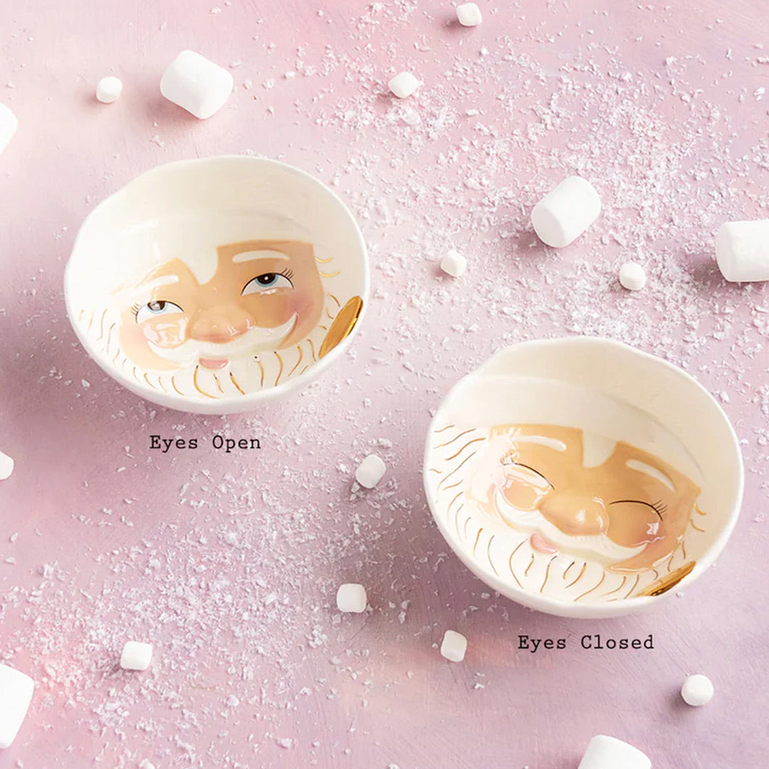 Cream Papa Noel Bowl 6" - Thumbnail 5