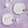 Cream Papa Noel Plate by Glitterville Eyes Closed