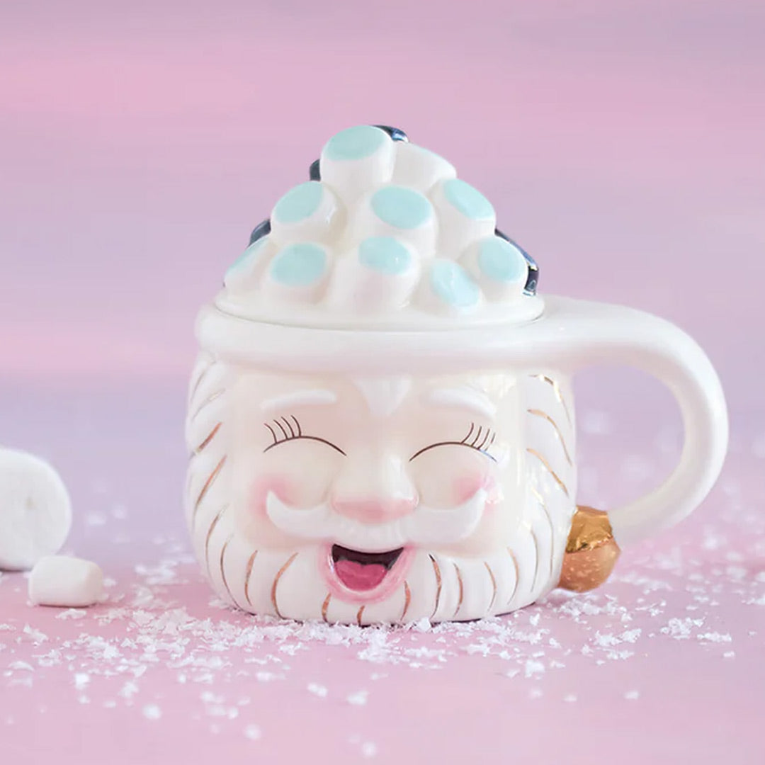 Papa Noel Naughty & Nice Mug by Glitterville front
