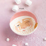 Papa Noel Bowl Mint or Pink 6"