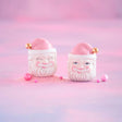 Pink Papa Noel Mini Candy Jar  by Glitterville