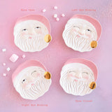 Papa Noel Pink Cookie Plate by Glitterville Left Eye Winking