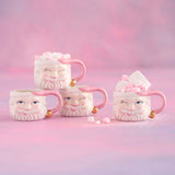 Papa Noel Pink Mugs