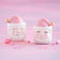 Pink Papa Noel Mini Candy Jar by Glitterville Eyes Open