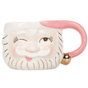 Papa Noel Pink Mug left Eye Winking