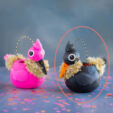 Cuddle Decor Glitterville Crowie Bucket Black 10"