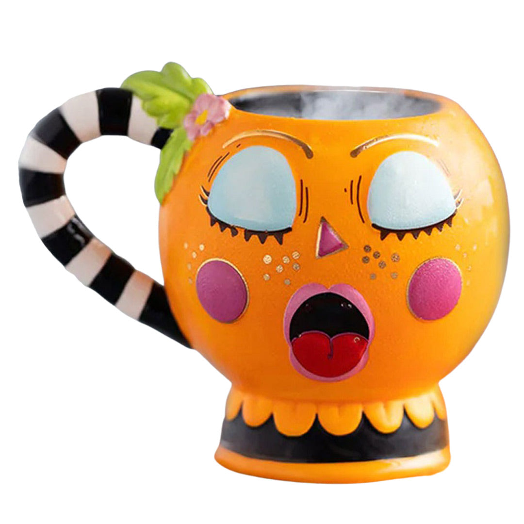 Pumpkin Mug Gossip Gourdy by Glitterville