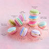 Glitterville Half and Half Rainbow Macaron Ornament