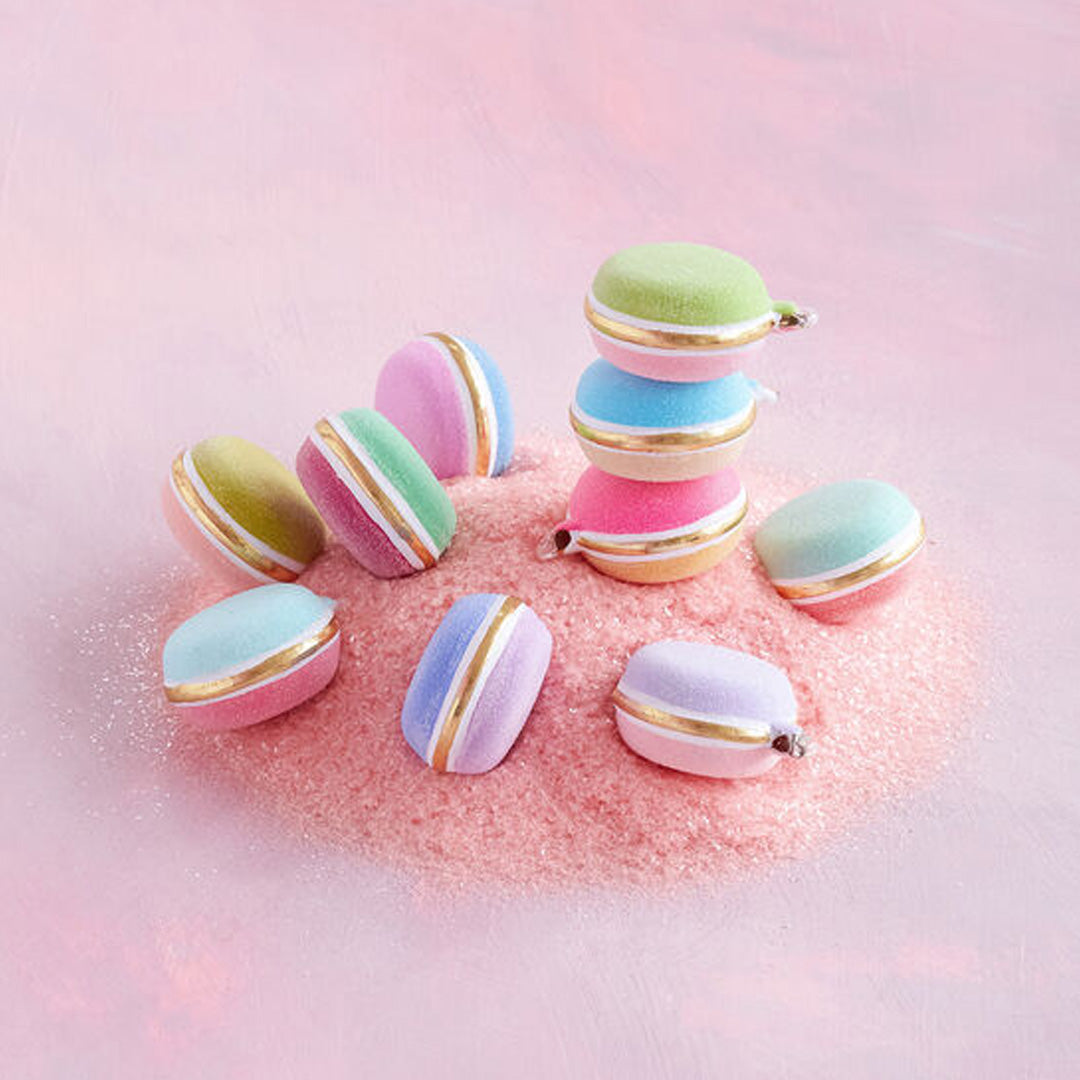 Glitterville Half and Half Rainbow Macaron Ornament - Thumbnail 2