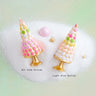 Glitterville Macaron Tree Ornament Hot Pink