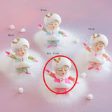 Glitterville Rainbow Mini Madame Noel Ornament Hot Pink