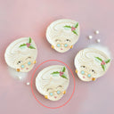 Cuddle Decor Glitterville Mrs. Papa Noel Plate 7" Eyes Closed