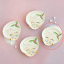 Cuddle Decor Glitterville Mrs. Papa Noel Plate 7" Eyes Open