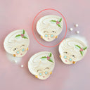 Cuddle Decor Glitterville Mrs. Papa Noel Plate 7" Left Eye Winking