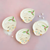 Cuddle Decor Glitterville Mrs. Papa Noel Plate 7"