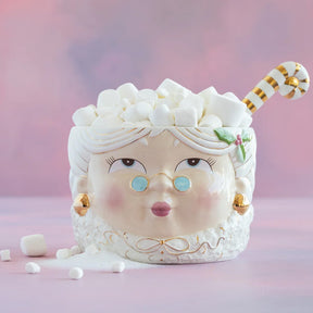 Cuddle Decor Glitterville Mrs. Papa Punch Bowl 10.5"
