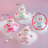 Rainbow Baby Papa Noel Ornament 4.5" by Glitterville Blue